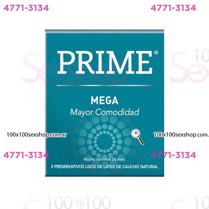 Cód: CA FP MEGA - Preservativo Prime Mega - $ 6000